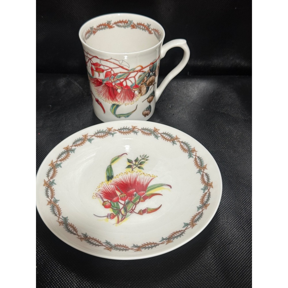 Australian Fine China‎ Philippa Nikulinsky Wildflower Cup and Saucer Set